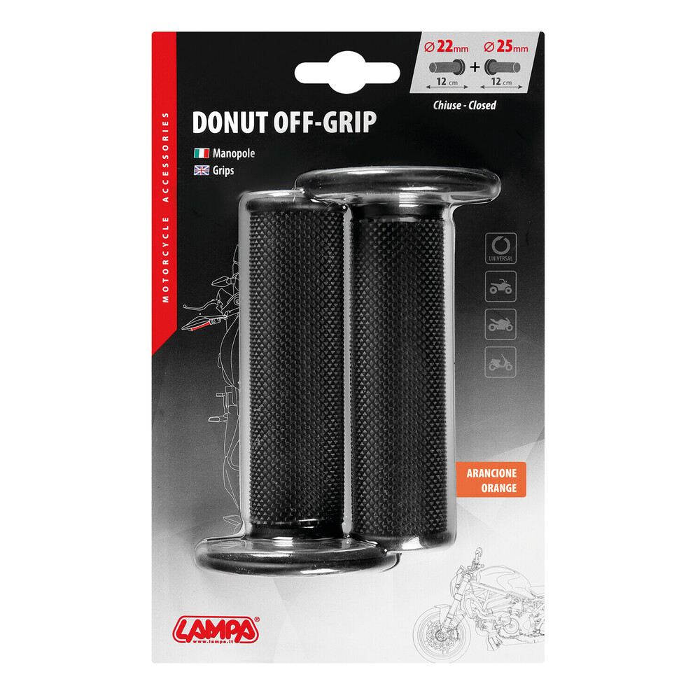 Donut Off Road Grips Schwarz Orange 90573 S 03